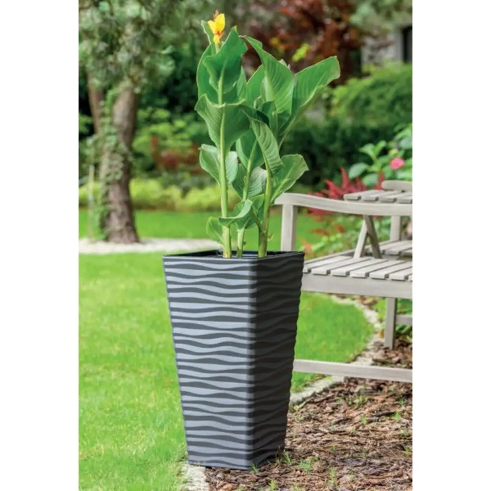 Form Plastic Plantenpot - kunststof - antraciet - D40 x H75 cm