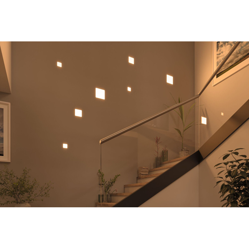 Panneau LED Veluna VariFit blanc chaud 18,5 x 18,5 cm 1850 lm 17 W PAULMANN