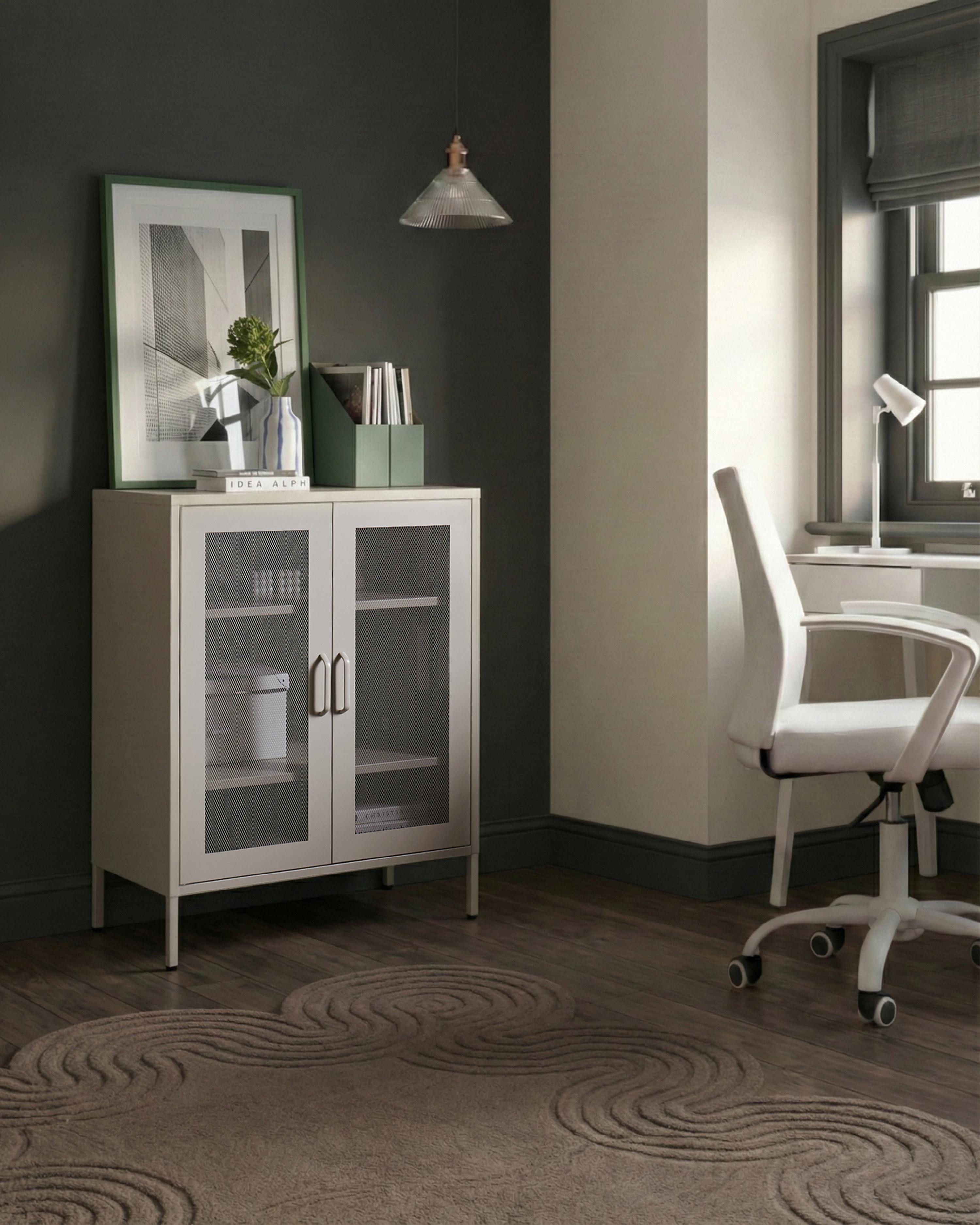 Cabinet WAKATIPU Metal Light Beige
