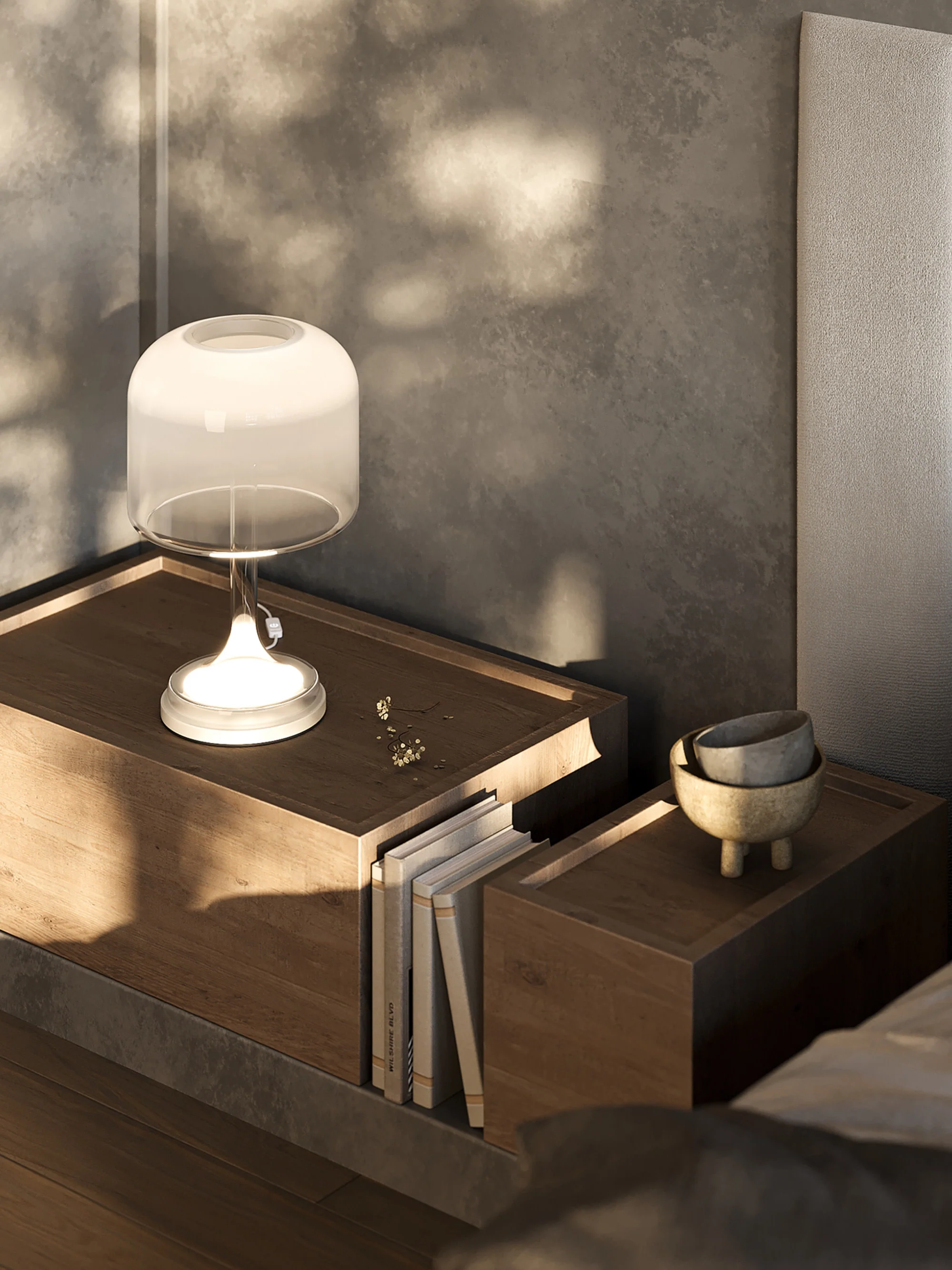 Kleine dimmbare LED-Tischlampe Spirito