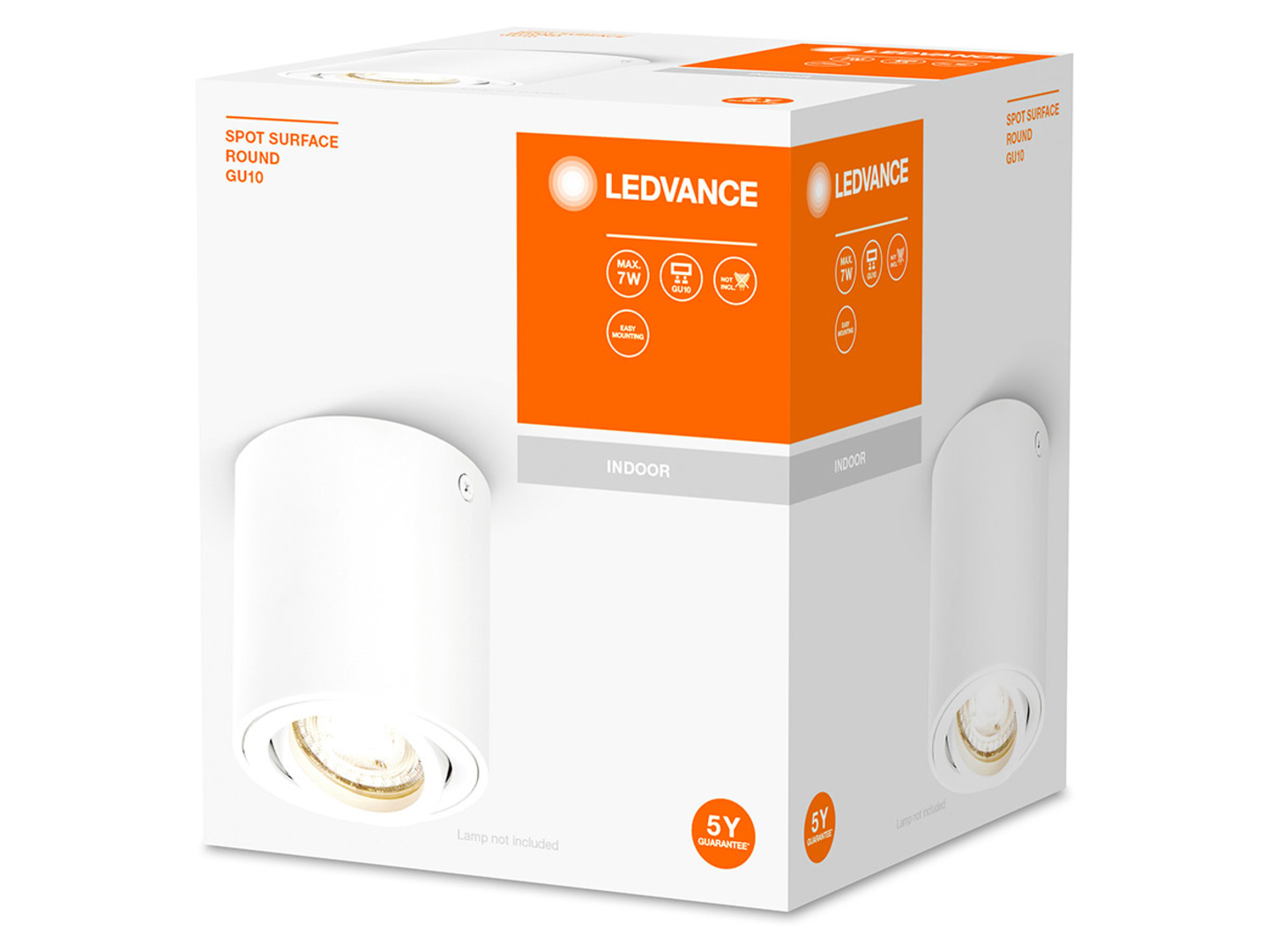 Lampa natynkowa Surface aluminiowa biała