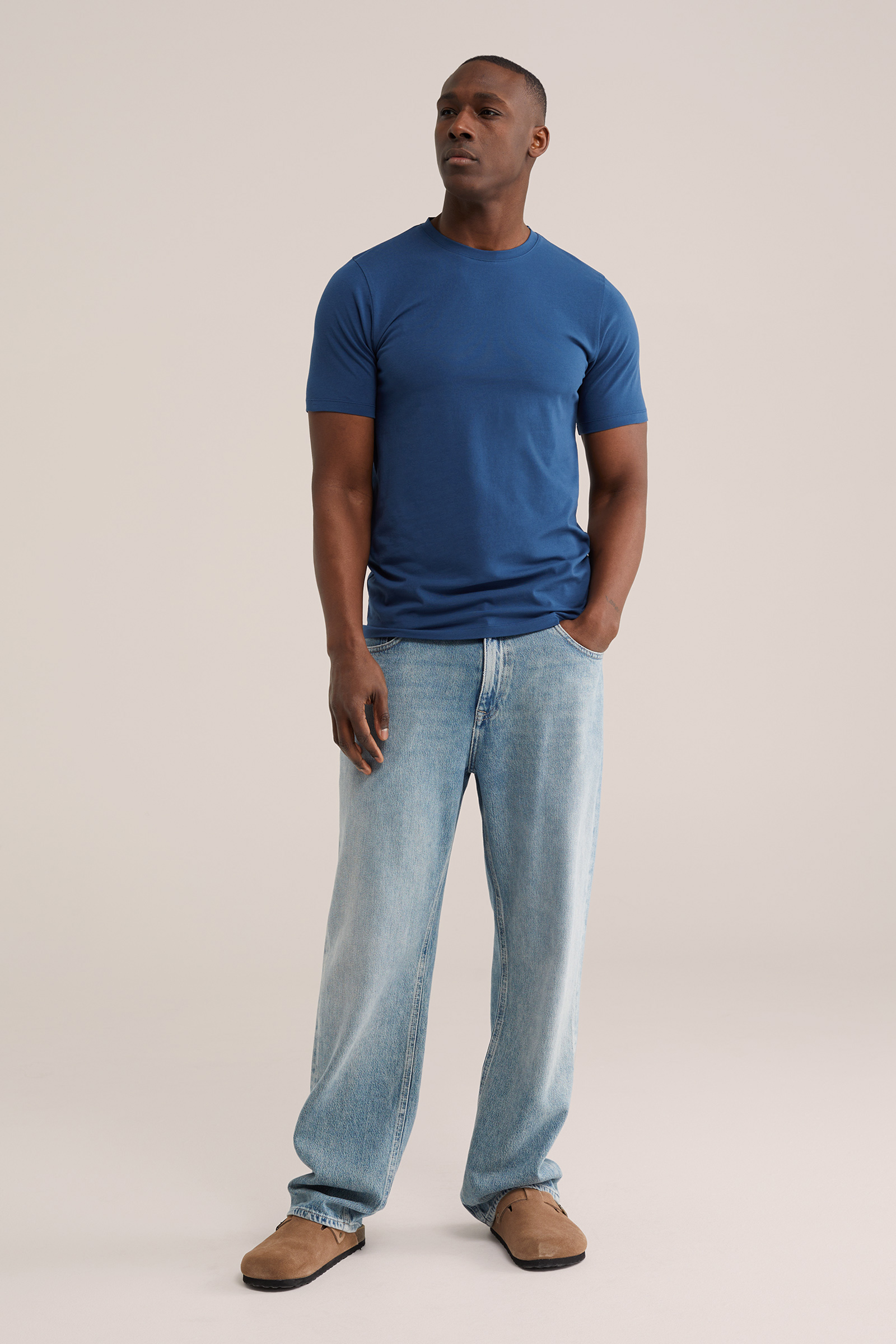 Heren slim fit T-shirt