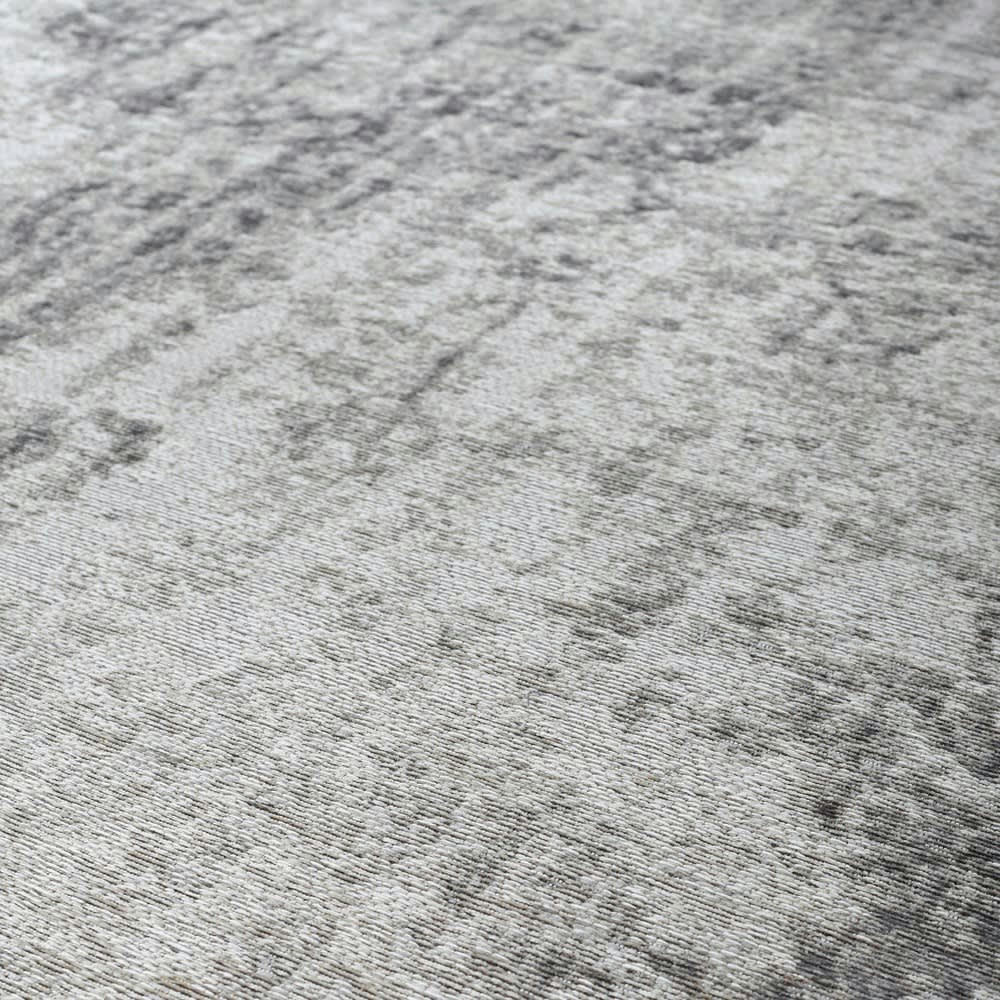 Villandry - Tapis vintage tissé jacquard gris 155x230