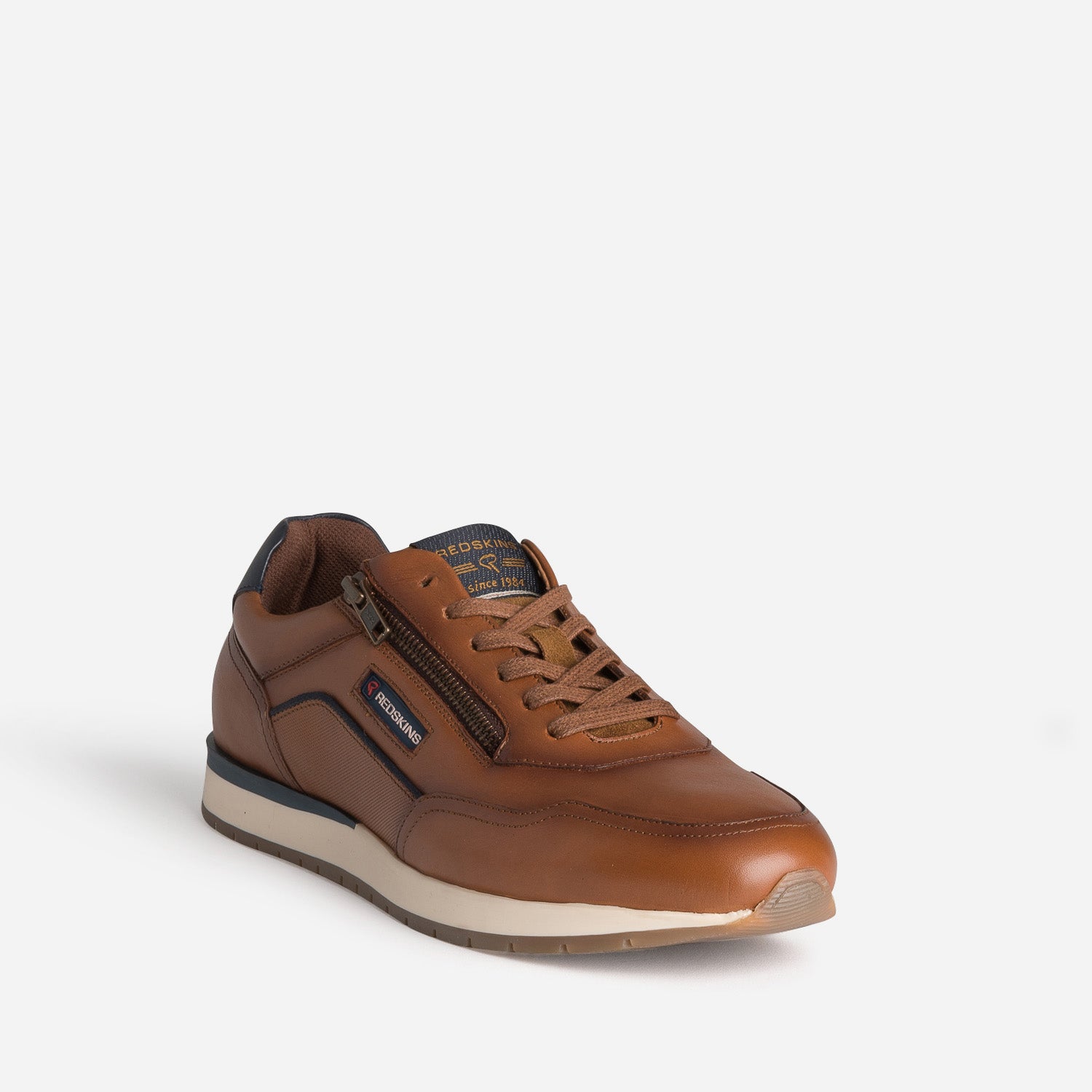 Tennis cognac cuir