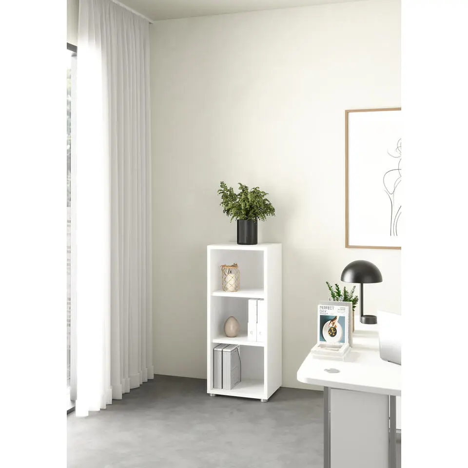 Boekenkastje Wit - 50x40x110cm - Prima