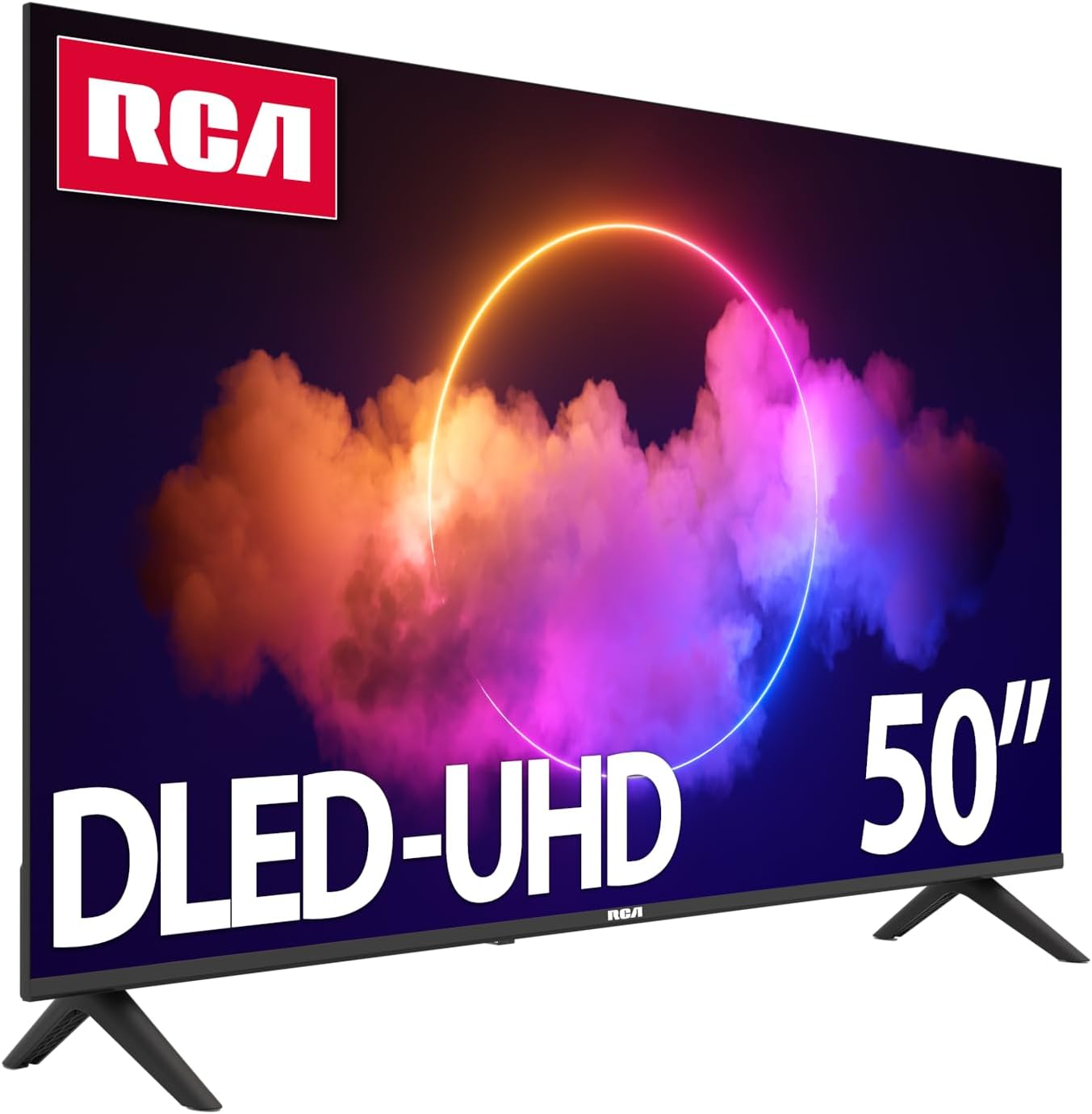 RCA 50-Inch UHD Smart Google TV, Frameless LED Display with HDR10, Wi-Fi and Bluetooth, Google Assistant Built-in, Compatible with Alexa