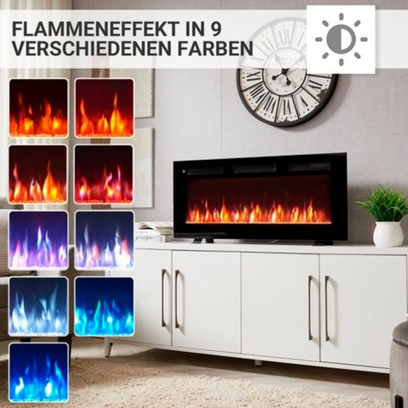 Elektrokamin, »LE-40«, 1800 W, 102x14x43 cm, schwarz