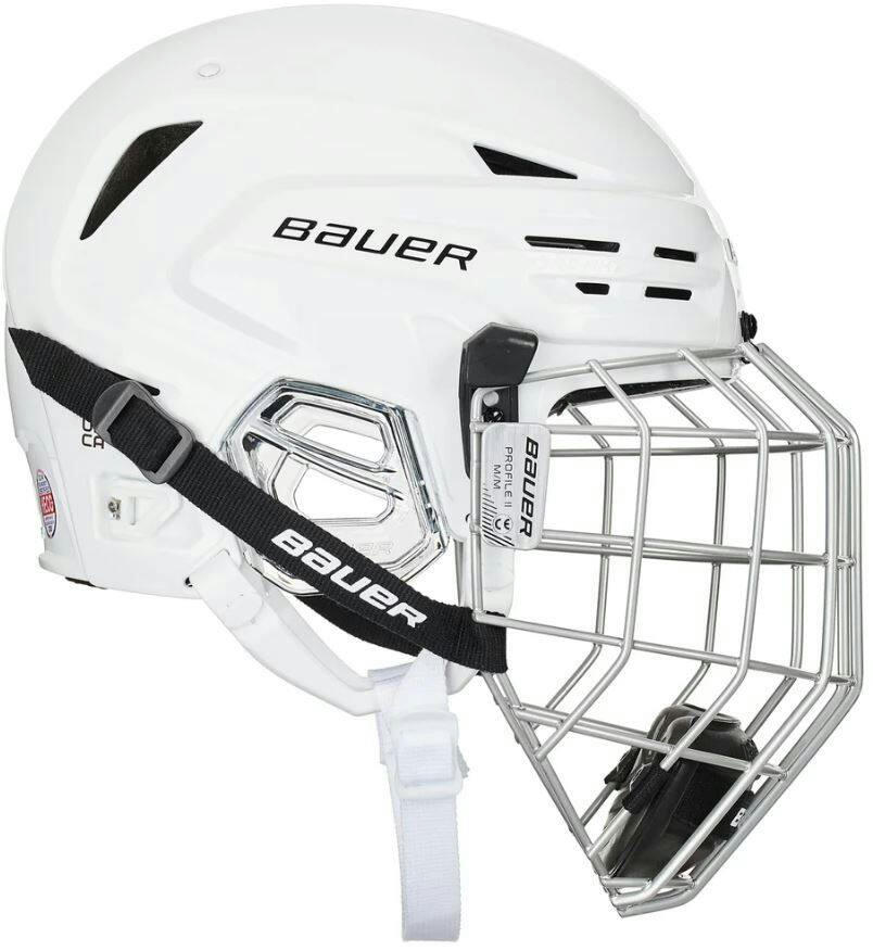 Bauer RE-AKT 85 Hockey Helmet Combo, White
