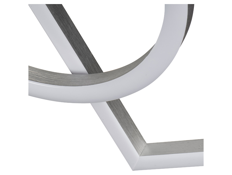 Lampa sufitowa KB Delid LED 38 cm 2-punktowa aluminiowa biała