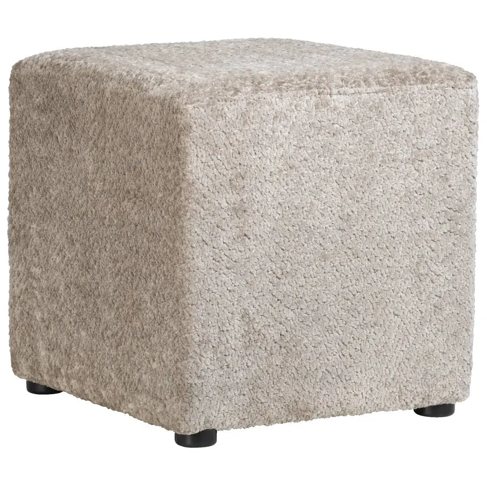 Poef Cloe - zand - 43x43x43 cm