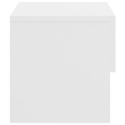 NNEVL Wall-mounted Bedside Cabinets 2 pcs High Gloss White
