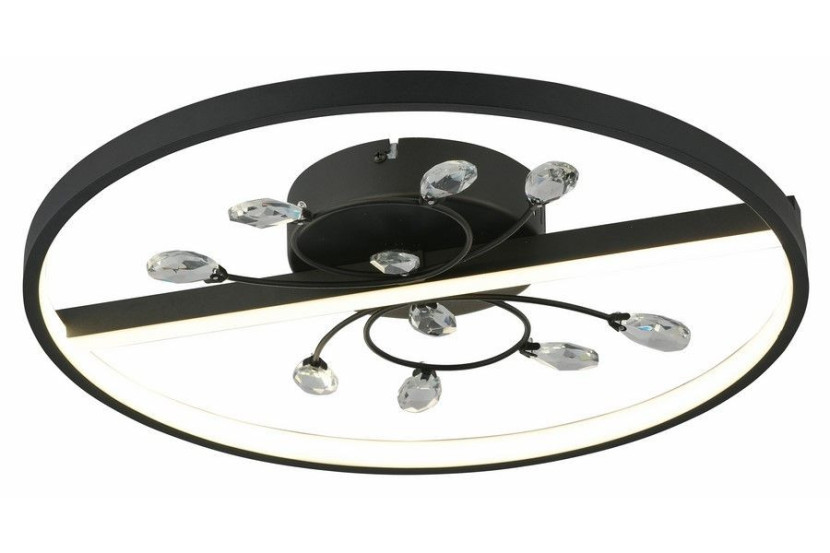 Lampa sufitowa Dacota czarna LED 1x24W Neutralna biel 1920lm Reality
