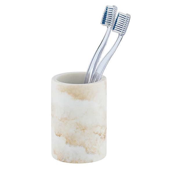 Gobelet de salle de bain design marbre Odos