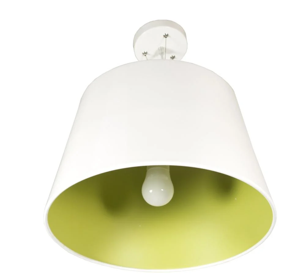 Lampa wisząca biało-zielona ENYO 1xE27x60W wym: 90x40x40 cm Candellux