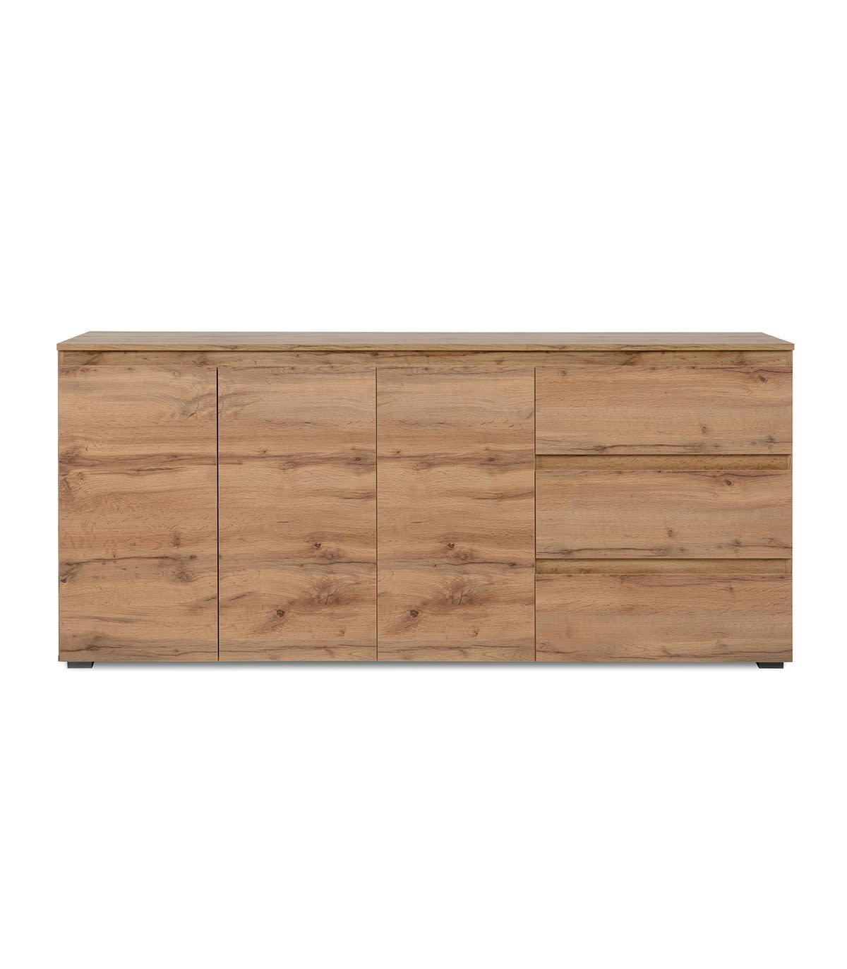 - Buffet 3 portes, 3 tiroirs et 2 étagères - L178,5 cm