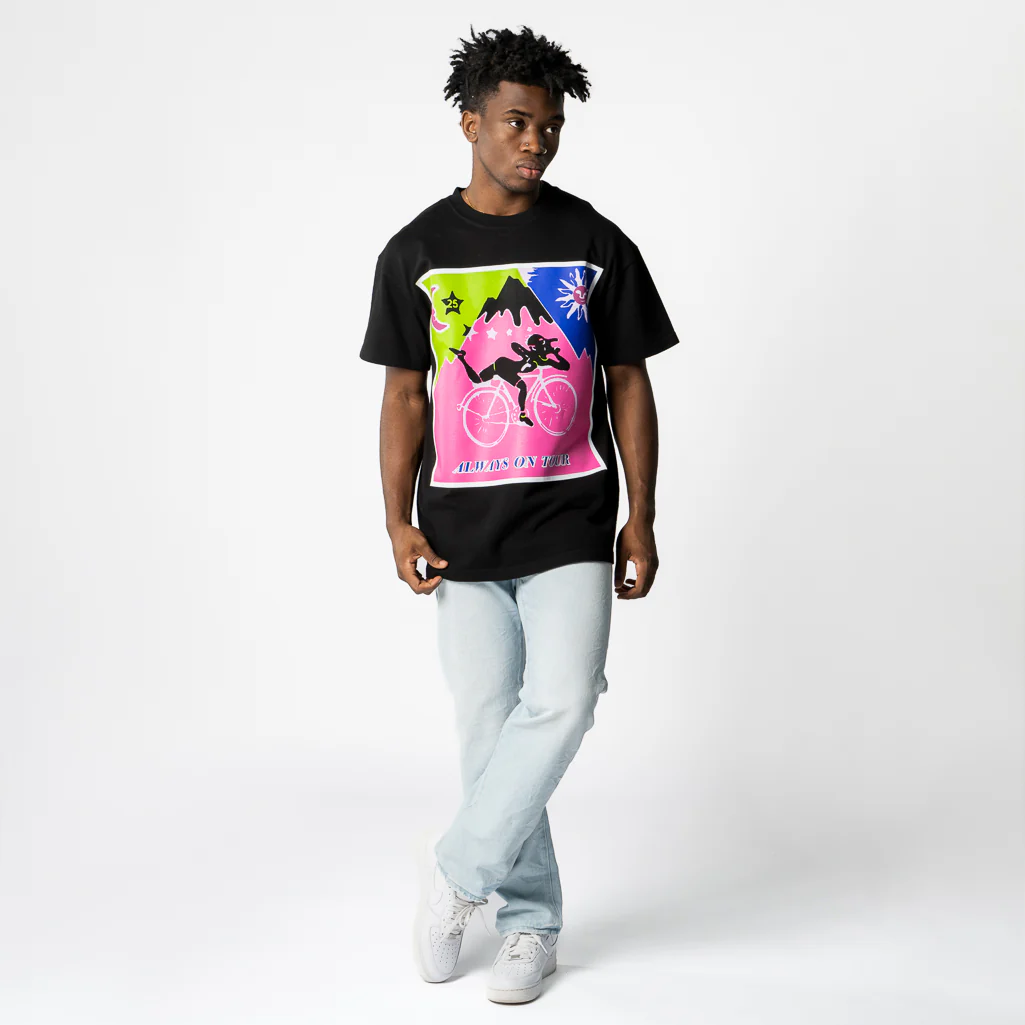 Always On Tour Acid Homage Tee - Black