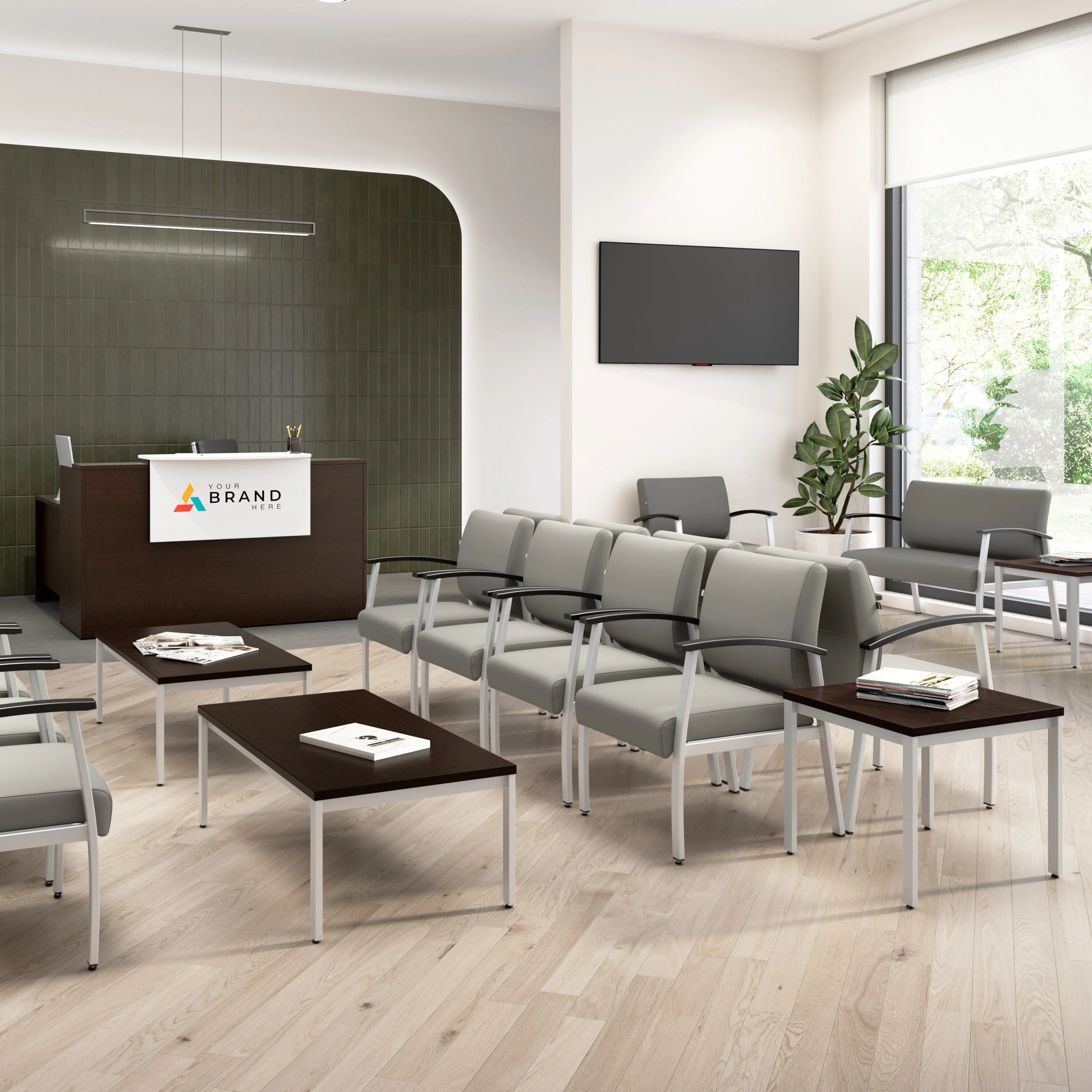 Bush Furniture Mayfield Tall 5 Shelf Bookcase with Adjustable Shelves