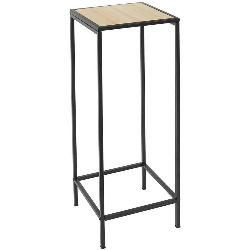 - Sellette en métal et bambou unitaire