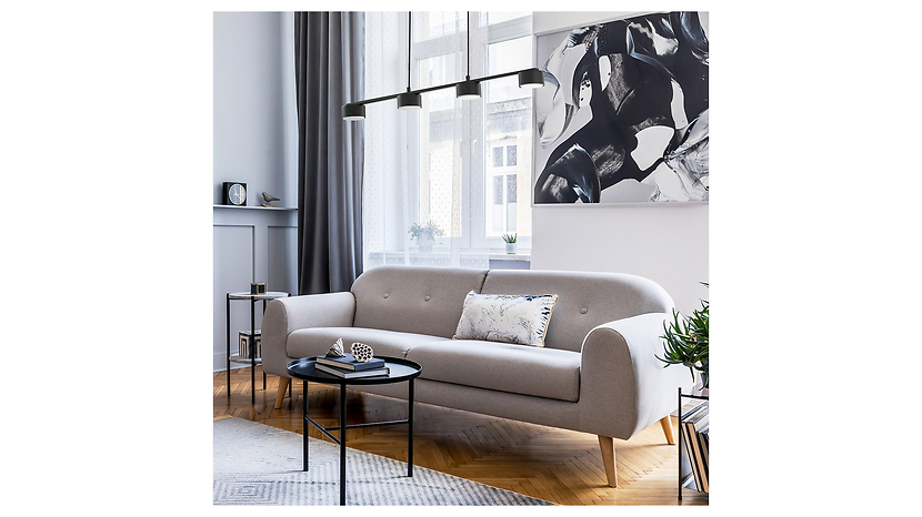 Lampa wisząca Dallas 4-punktowa metalowa czarna