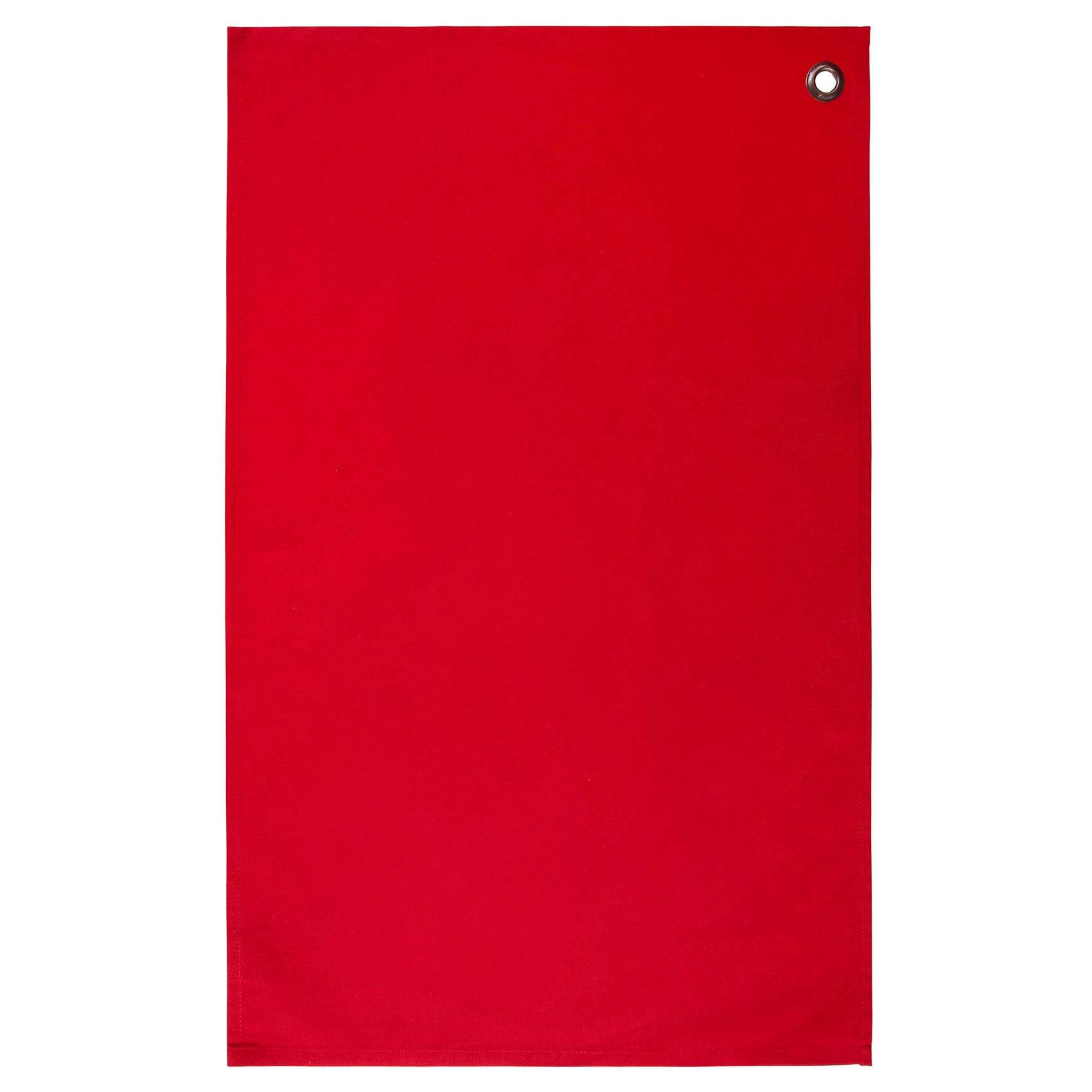 - Lot de 2 torchons avec œillet coton rouge 45x70 cm
