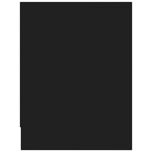 NNEVL Bedside Cabinets 2 pcs Black 40x30x40 cm Chipboard