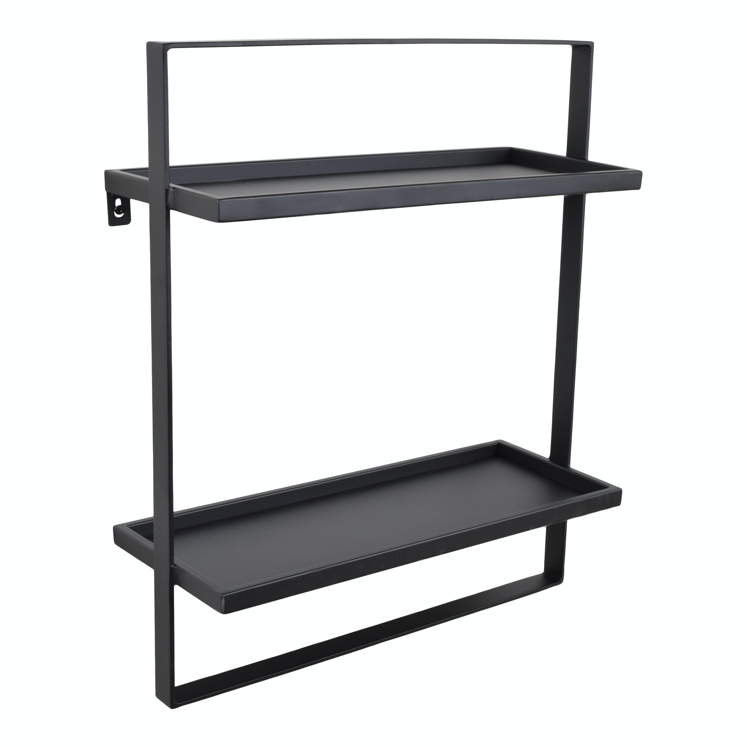 LOFT42 Wandrek Dymo - Zwart – Metaal – 60x50x15