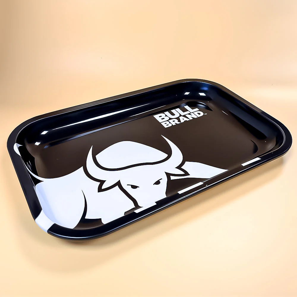 Bull Brand Metal Plain Tobacco Rolling Tray