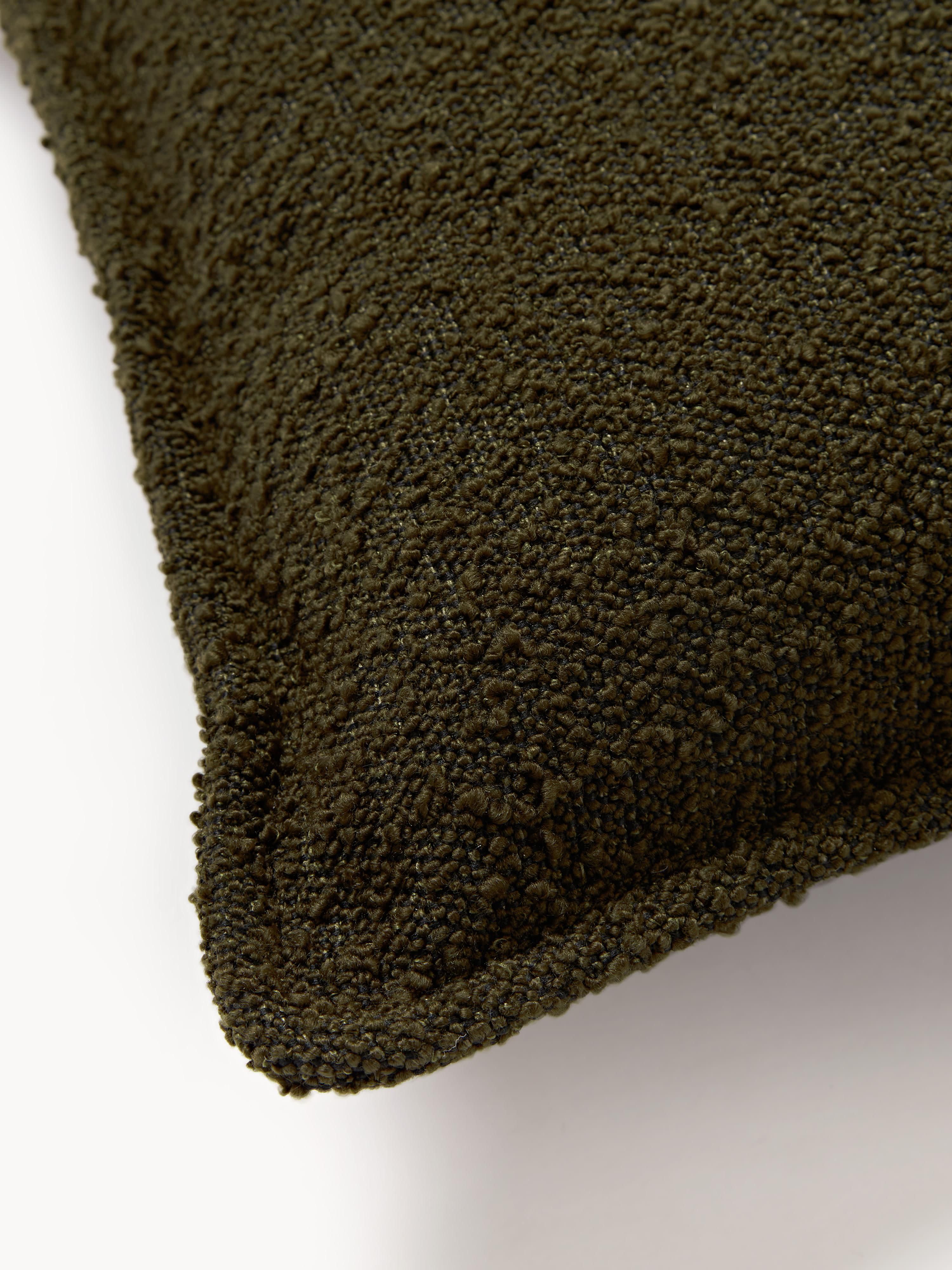 Großes Bouclé-Sofa-Kissen Lennon, 50 x 80 cm
