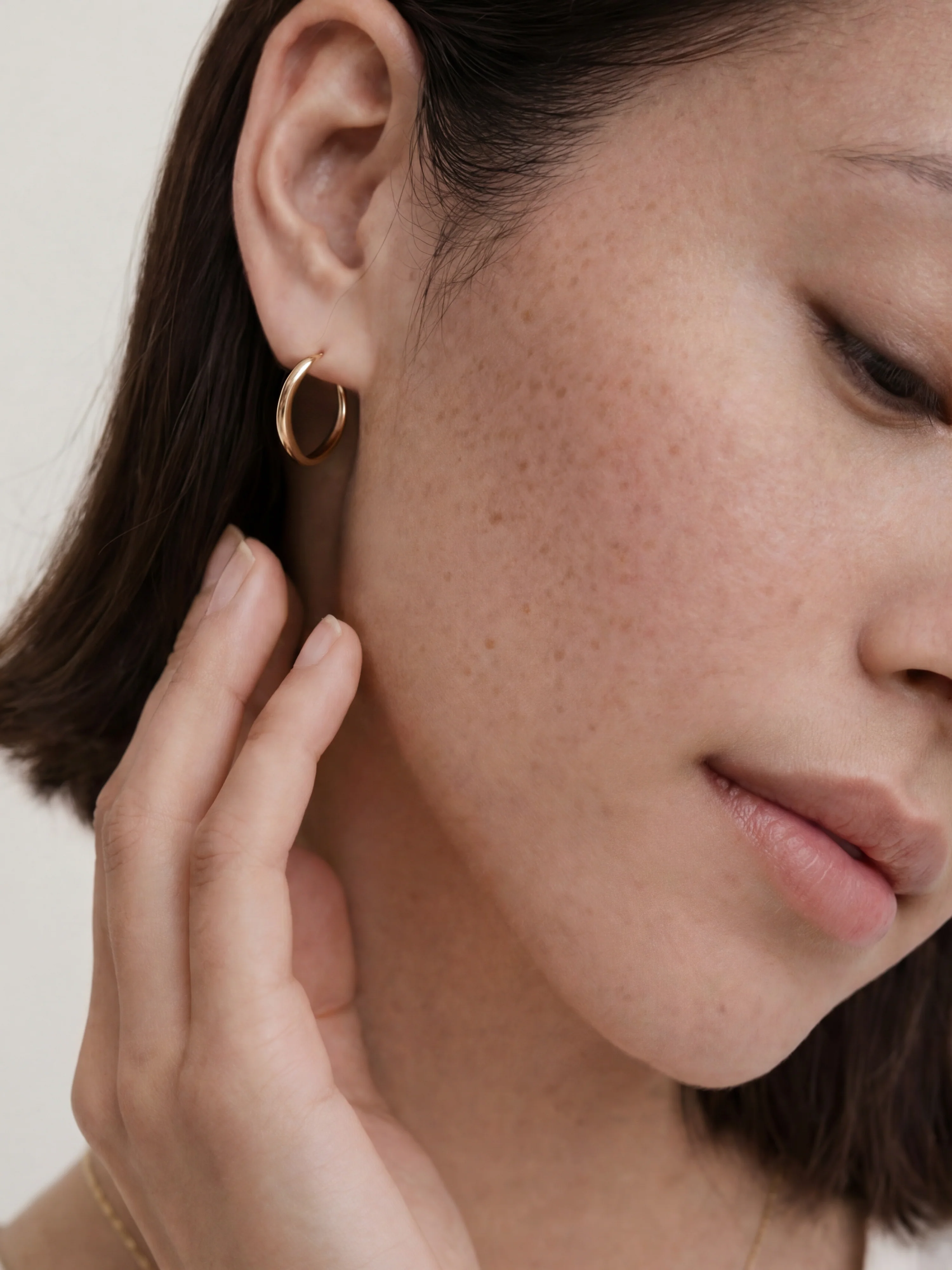 Classic Huggie Hoops in Small