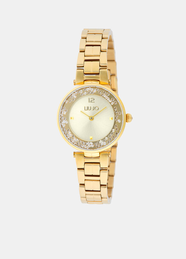 Orologio in acciaio con brill
