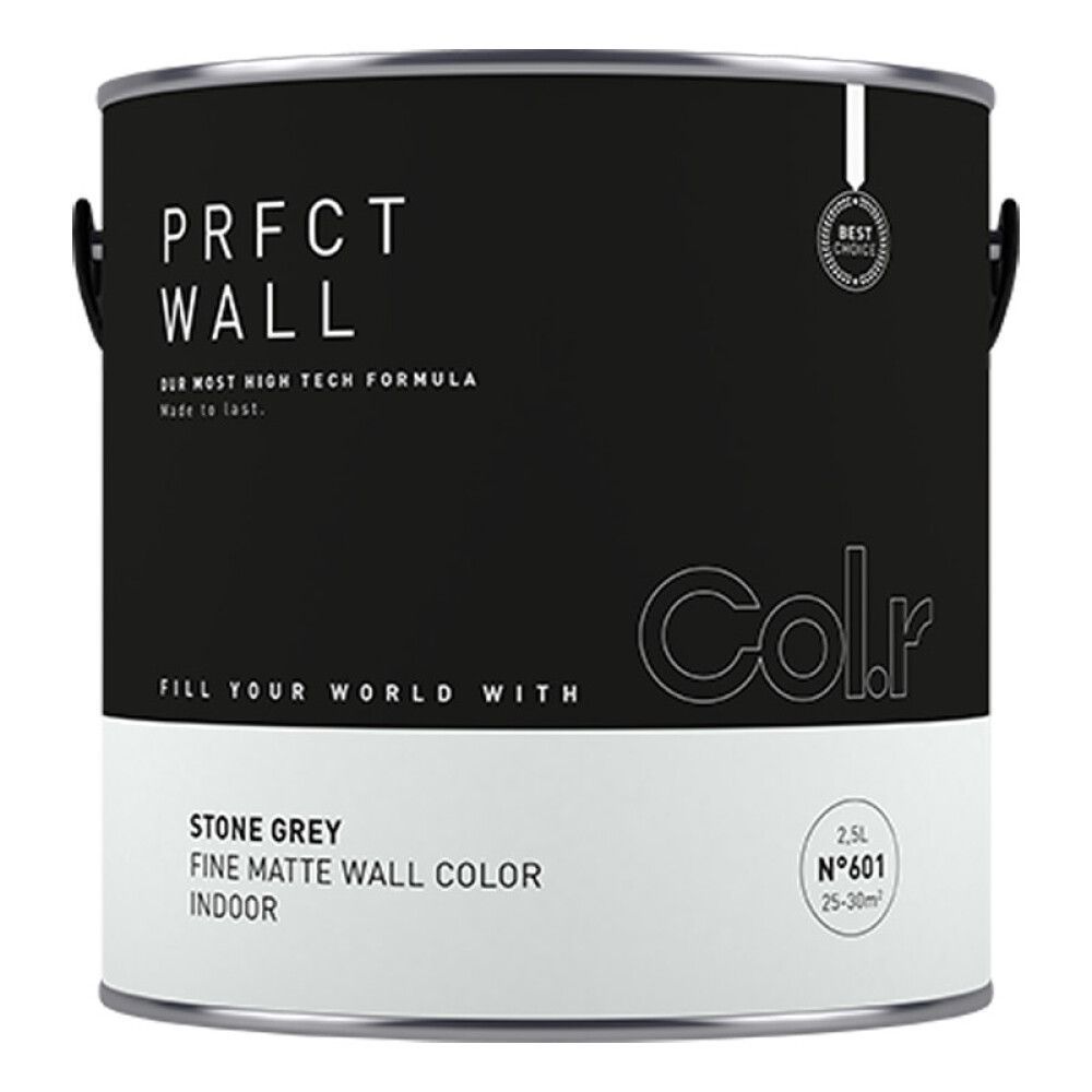 VEGGMALING COL.R PRFCT WALL NO.601 STONE GREY 2,5L