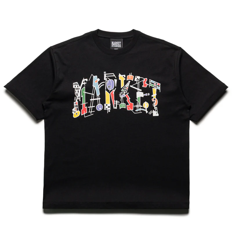 Market Work Of Arc Tee - Jet Black