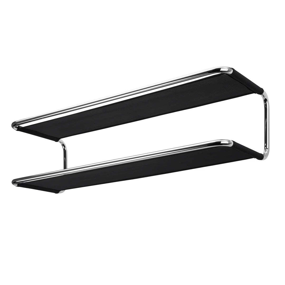 Thonet - S 1521 Garderobe / Schuhregal, Netzgewebe, schwarz