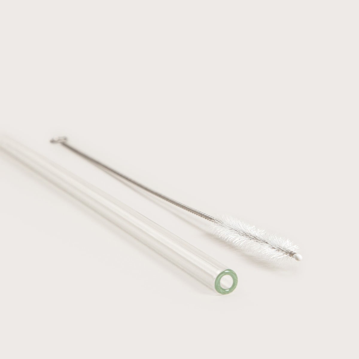 Zestaw ALCOLE słomka transparentna i czyścik, 2 el 26 cm