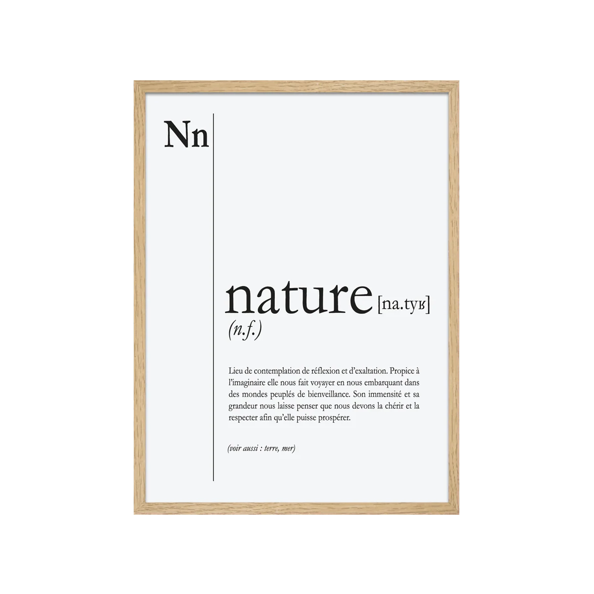 4MURS Tableau NATURE coloris blanc