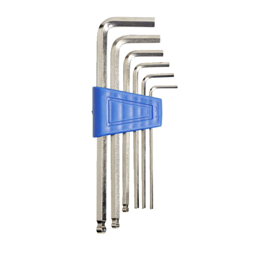 Lot de 6 clés à 6 pans acier
