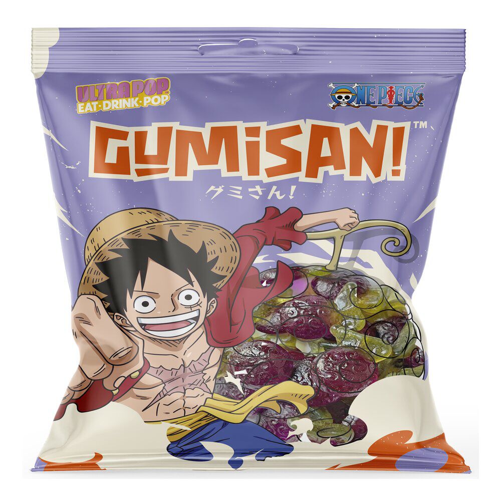 Bonbons Gumisan One Piece fruit du démon go&ucirc;t raisin 180gr