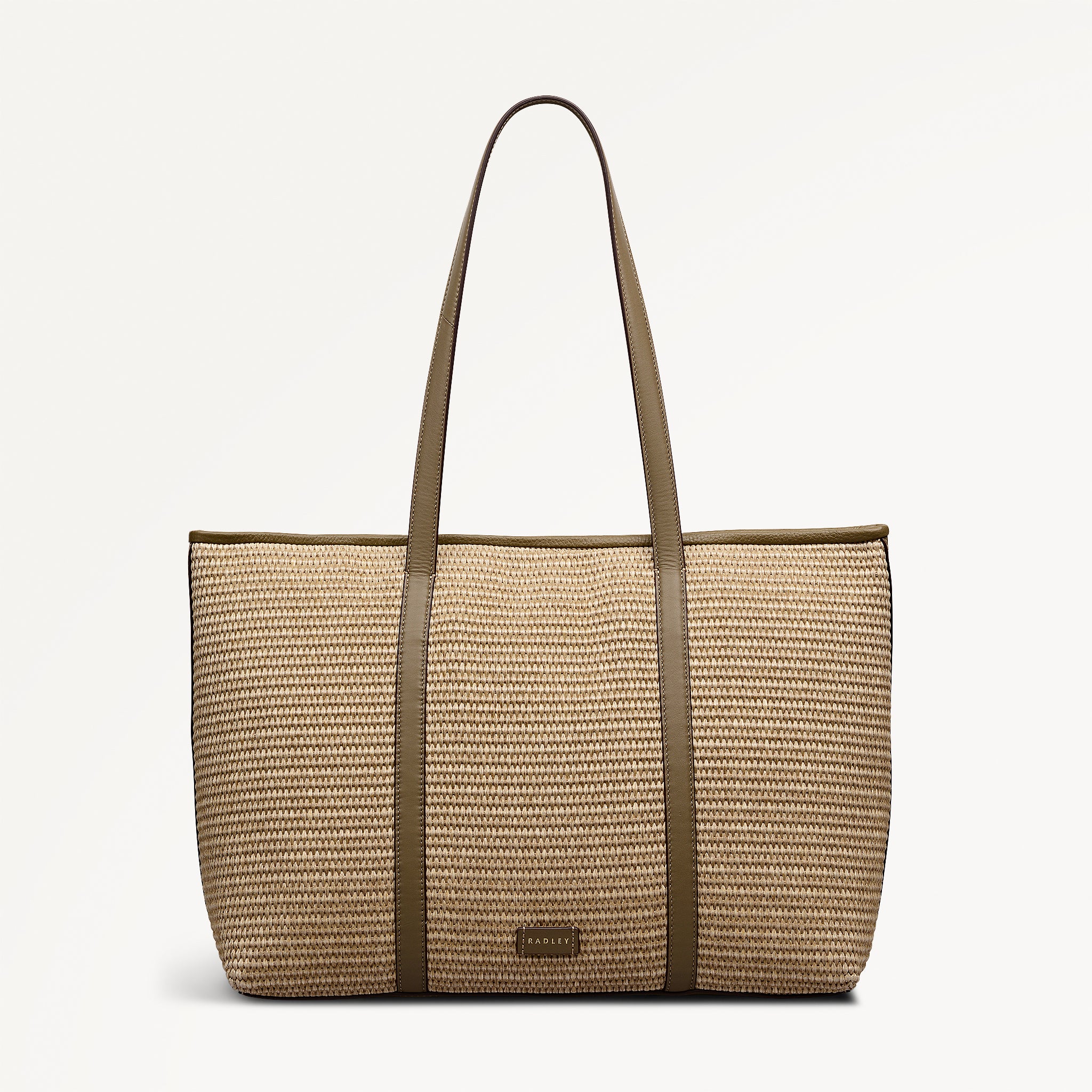 Chartfield Place - Raffia - Large Ziptop Tote