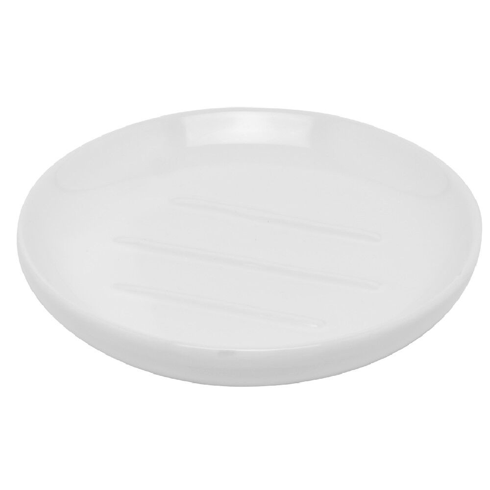 Porte-savon céramique uni blanc