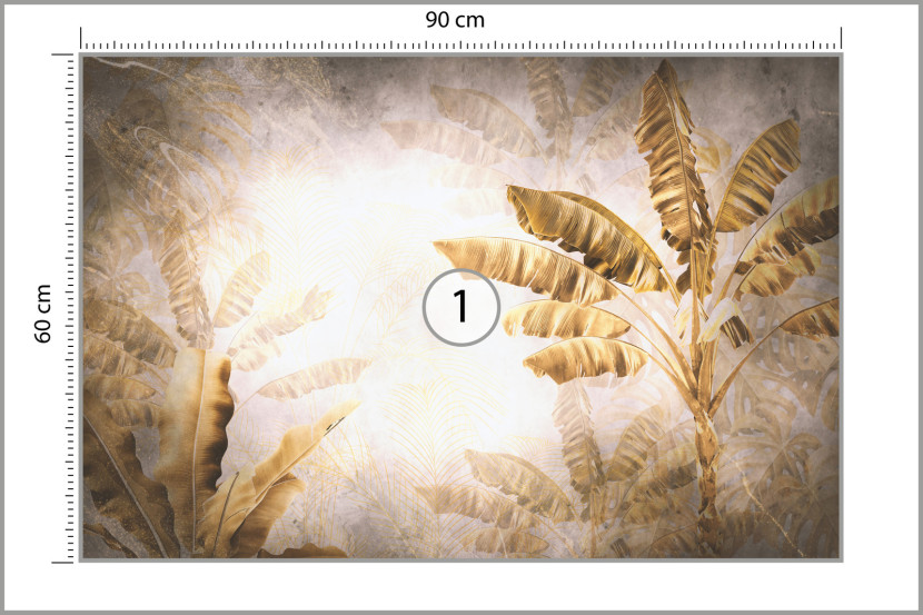 Fototapeta Ścienna Abstrakcyjne Drzewa Bananowe 90x60cm