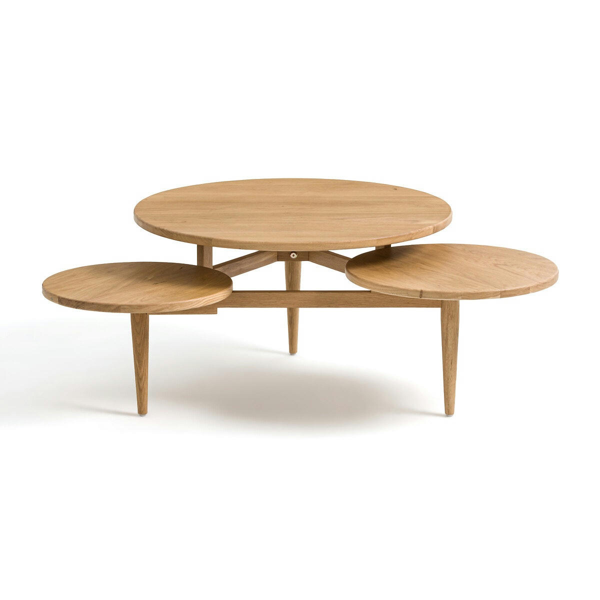 Table basse 3 plateaux en chêne, Ruben