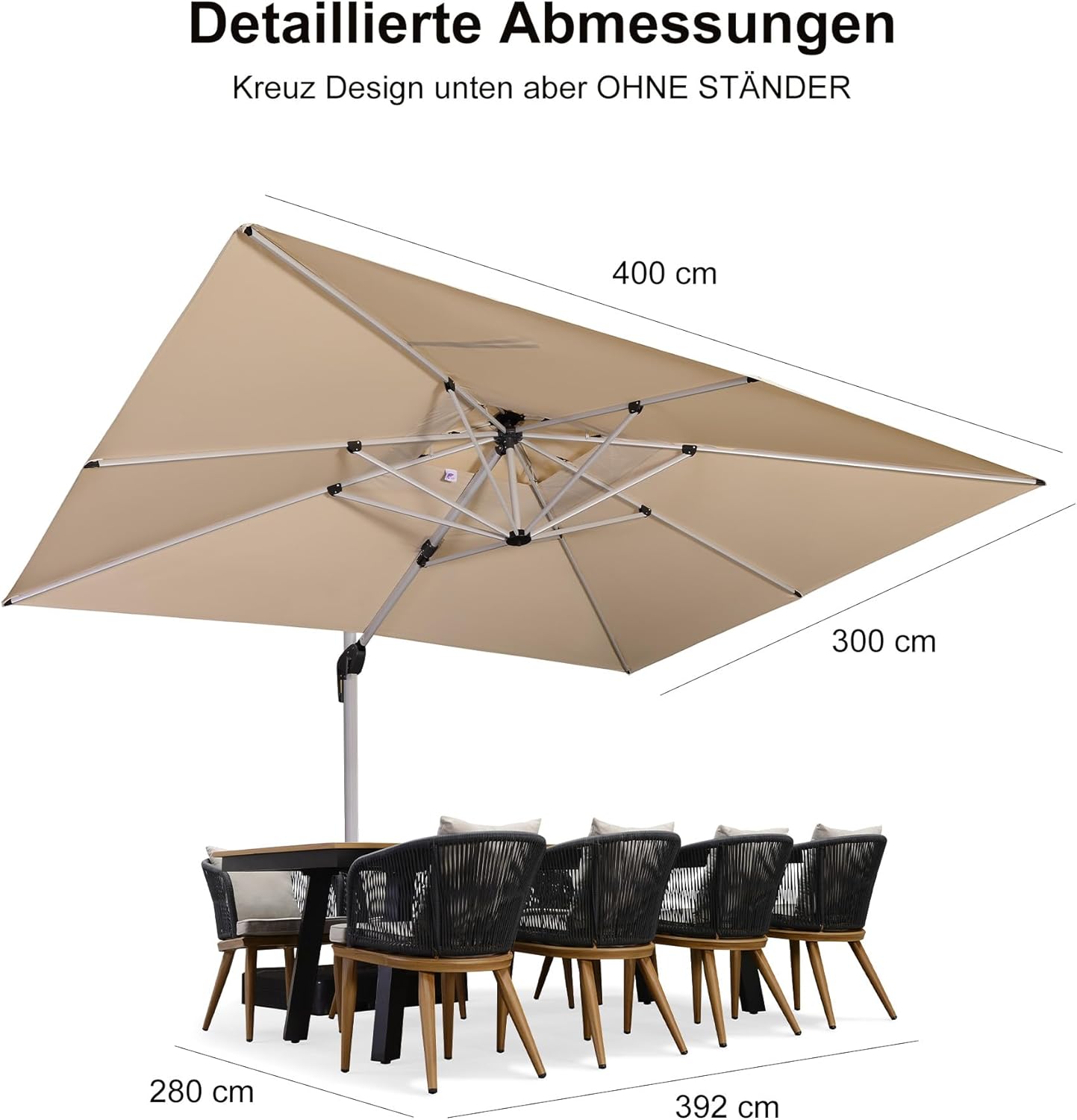 PURPLE LEAF Rectangular Parasol