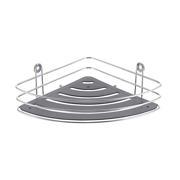 Panier de douche en angle l.26,5 x H.7 x P.20 cm, Glomma