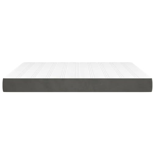 NNEVL Pocket Spring Bed Mattress Dark Grey 152x203x20 cm Queen Velvet