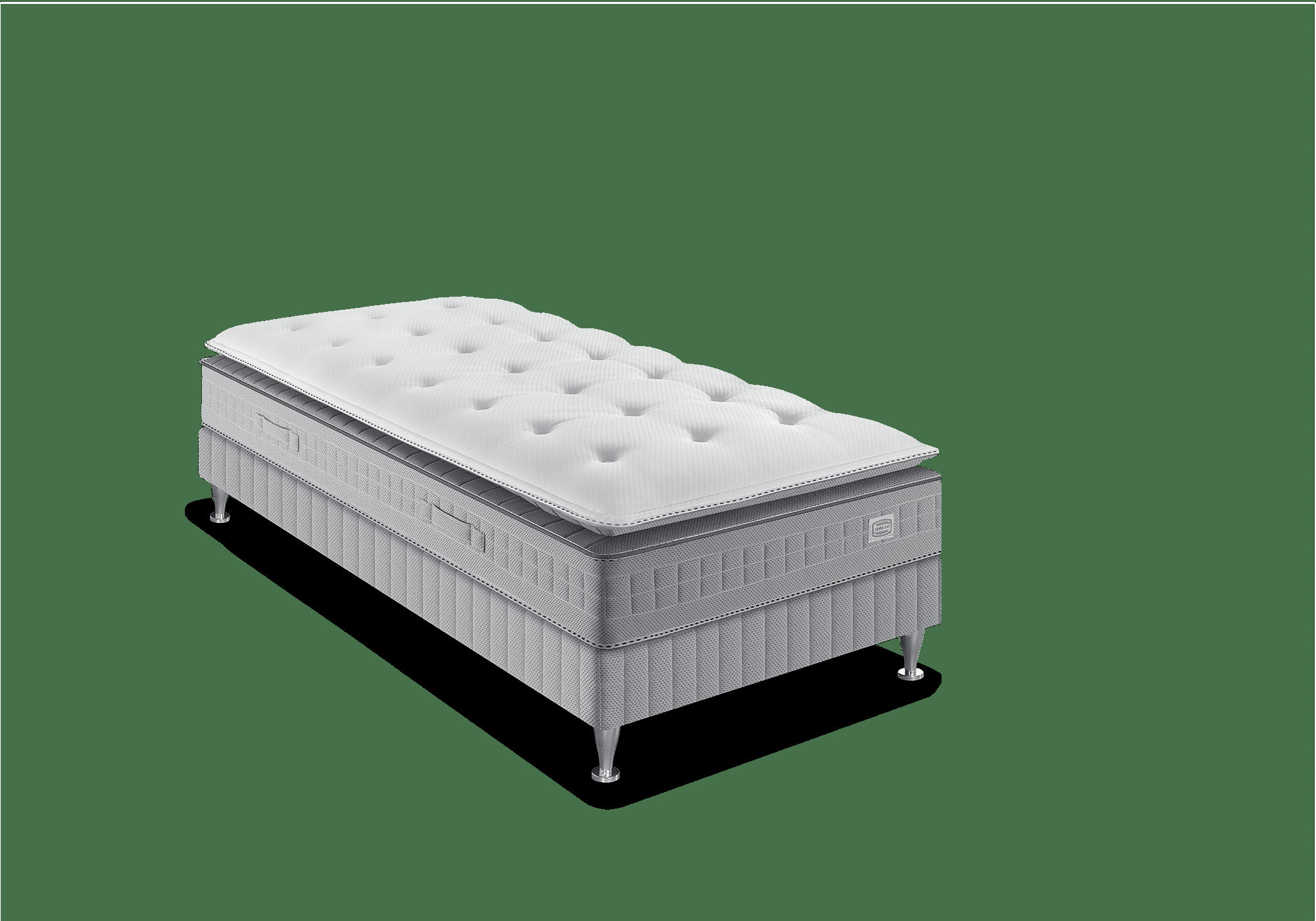 EXTENSION - Ens EXTENSION 90x190 matelas H29 ressort ensachés, ferme, sommier