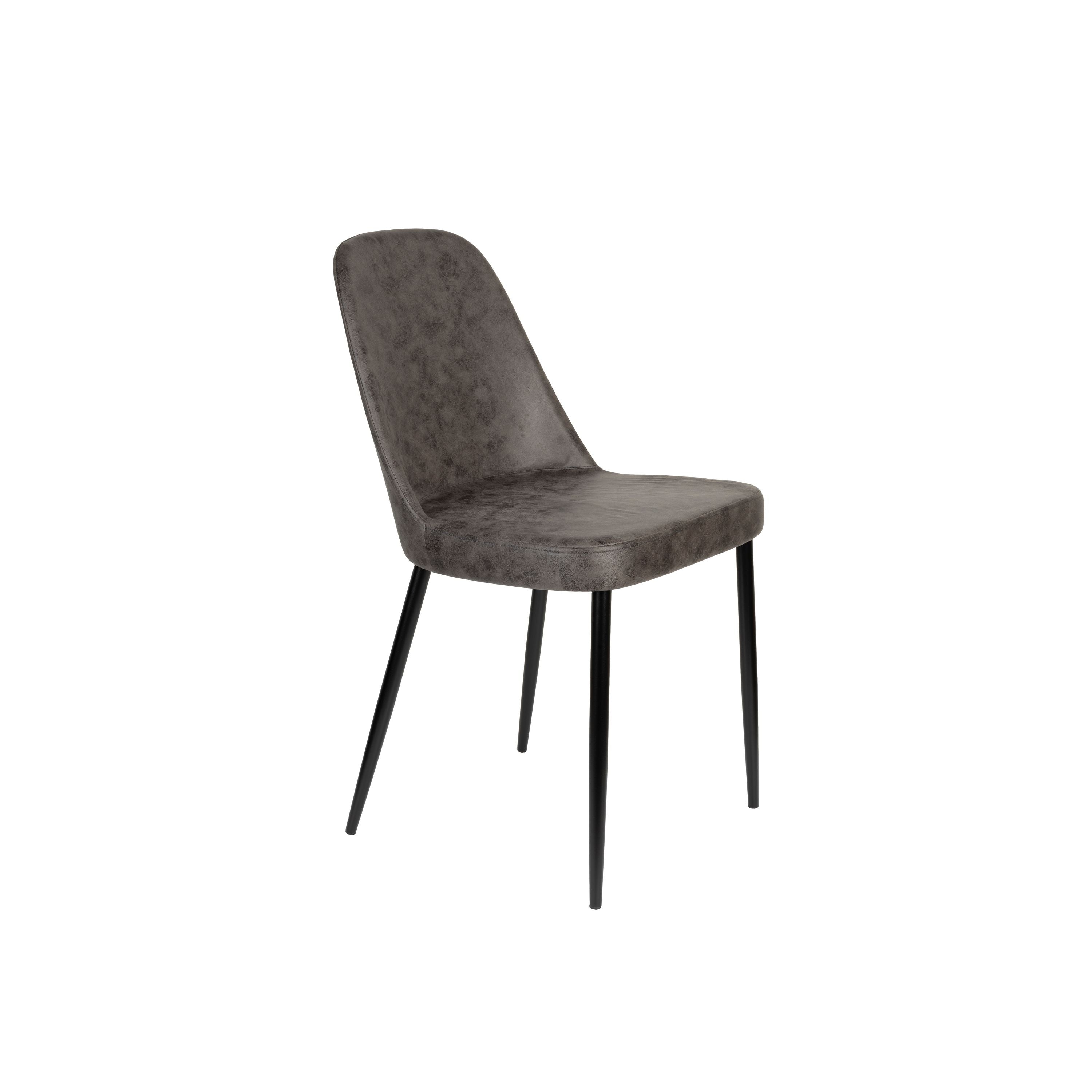 Housecraft Living Alana Eetkamerstoelen Antraciet - Set van 2