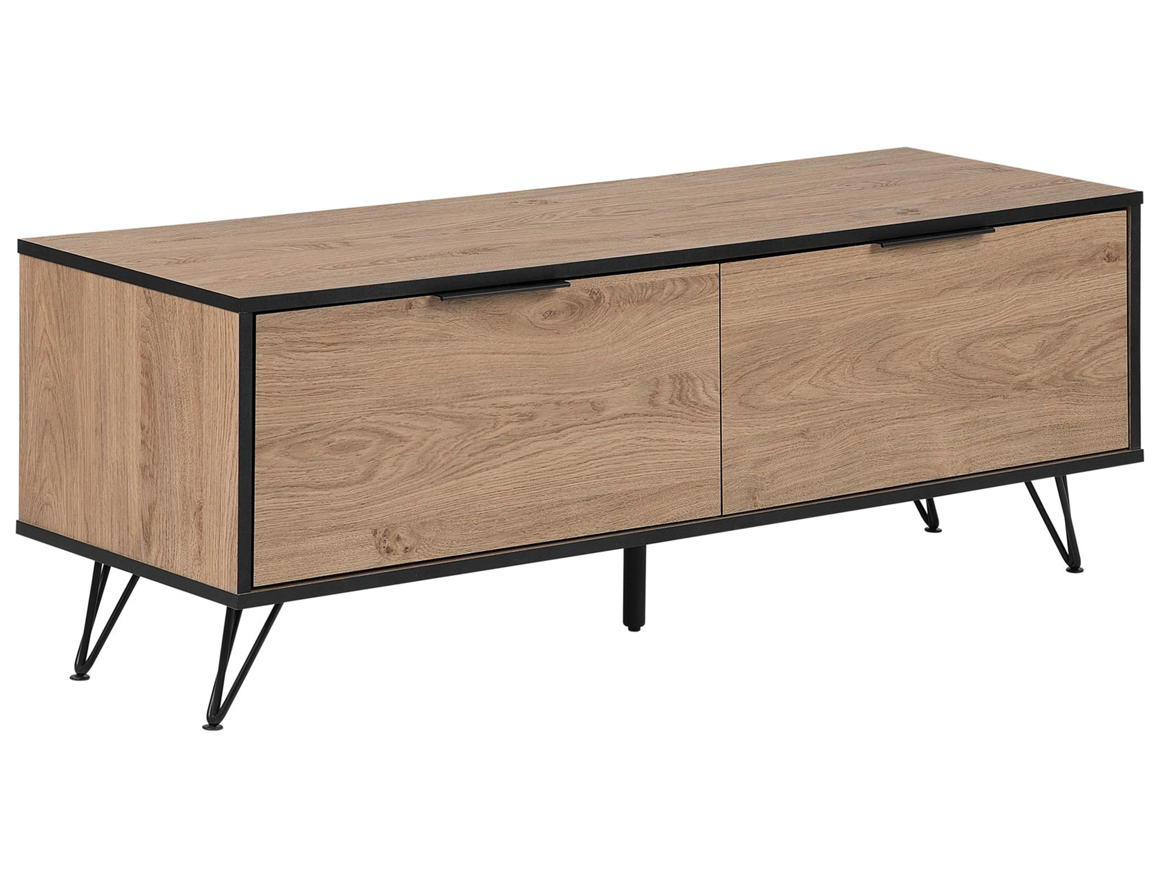 TV Stand HALSTON Brown/ Black