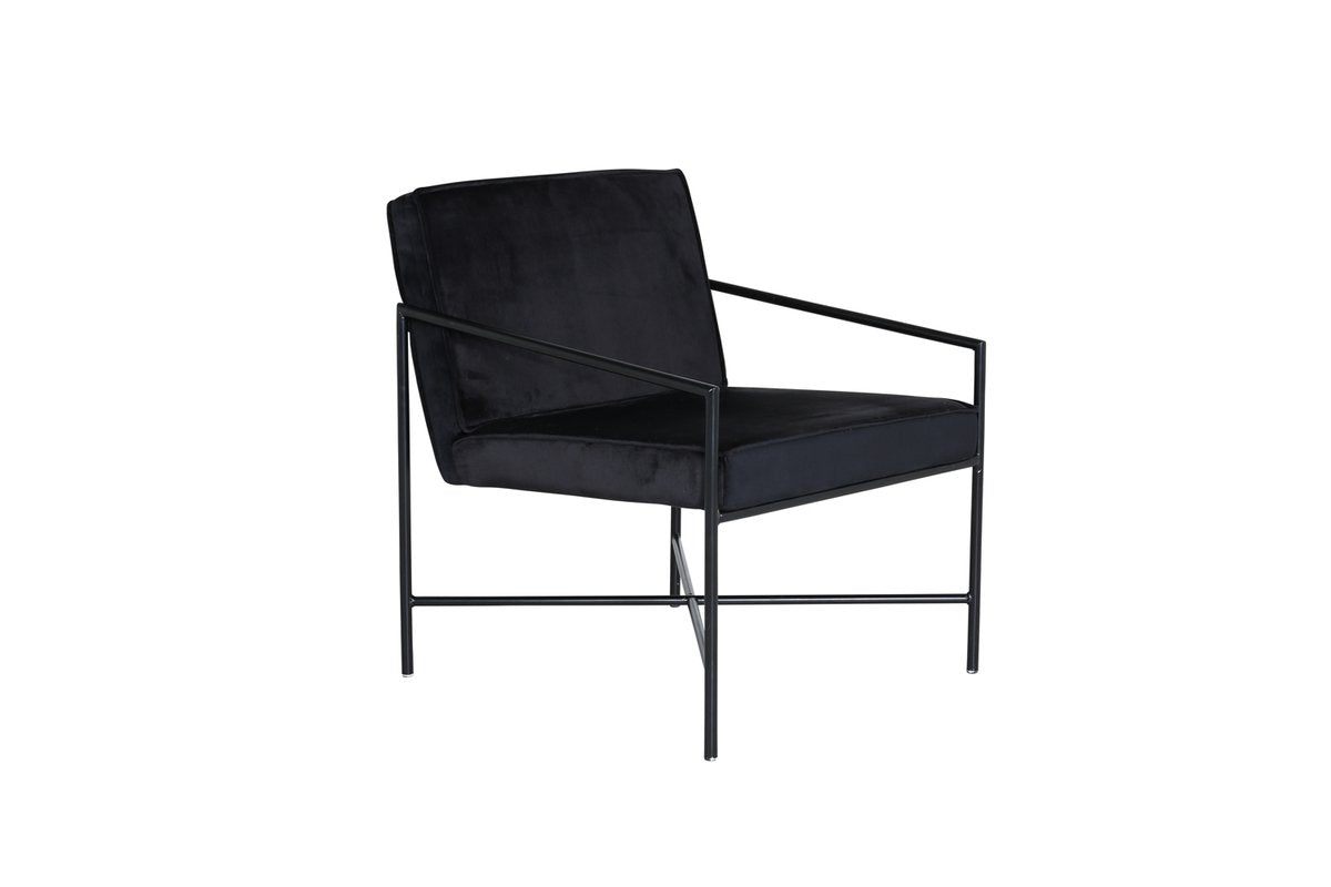 Rebellenclub Fauteuil Estiva - Zwart Fluweel