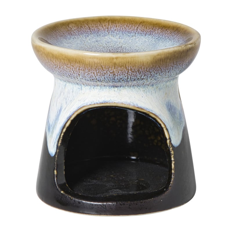 Oliebrander reactive glaze - blauw - &Oslash;8x8 cm