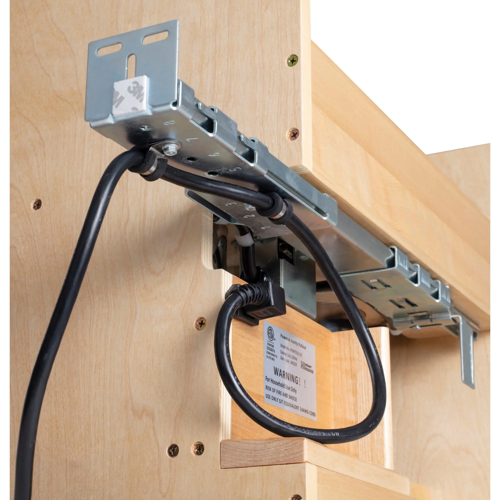 Hardware Resources PVBPOF8 Powered Organizer 8 Wide Plug-In No Wiggle